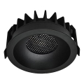 LED įmontuojamas šviestuvas LED/12W/230V 3000/4000/6400K Ø 8,6 cm juodas
