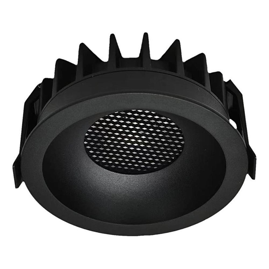 LED įmontuojamas šviestuvas LED/24W/230V 3000/4000/6400K Ø 13,5 cm juodas