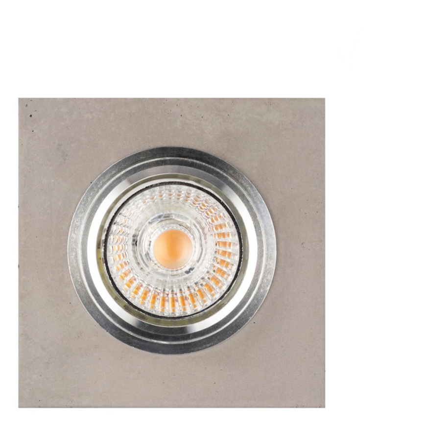 LED įmontuojamas šviestuvas VITAR 1xGU10/5W/230V CRI 90 betonas