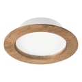 LED įmontuojamas šviestuvas WOODY SPOT LED/12,5W/230V 4000K riešutmedis Ø 16 cm