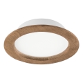 LED įmontuojamas šviestuvas WOODY SPOT LED/16,5W/230V 4000K riešutas ? 18,5 cm