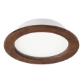 LED įmontuojamas šviestuvas WOODY SPOT LED/16,5W/230V 4000K vyšnia Ø 18,5 cm
