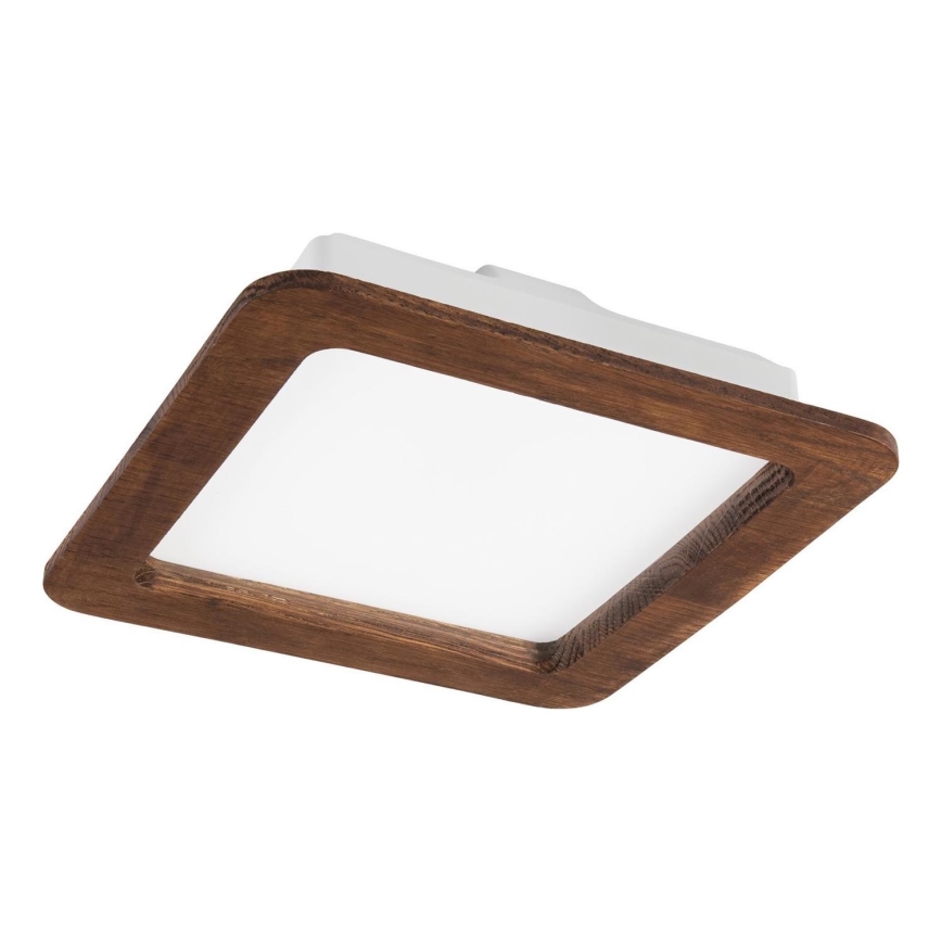 LED įmontuojamas šviestuvas WOODY SPOT LED/17W/230V 3000K vyšnia 18,5x18,5 cm