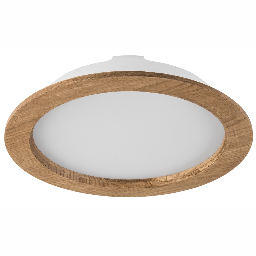 LED įmontuojamas šviestuvas WOODY SPOT LED/23,5W/230V 4000K riešutmedžio spalvos, skersmuo 23,5 cm