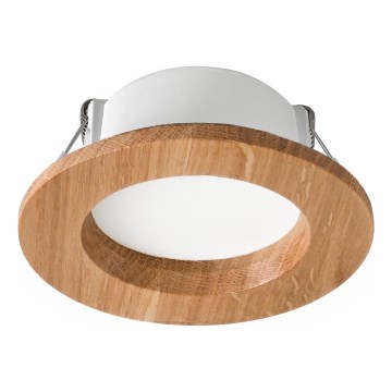 LED įmontuojamas šviestuvas WOODY SPOT LED/5,5W/230V 4000K ąžuolas ? 10 cm
