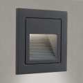LED Įmontuotas šviestuvas LORO LED/2W/230V IP65 antracitas