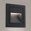 LED Įmontuotas šviestuvas LORO LED/2W/230V IP65 juoda
