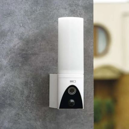 LED Išmani lauko kamera su šviestuvu GoSmart LED/12W/230V IP65 Wi-Fi Tuya balta