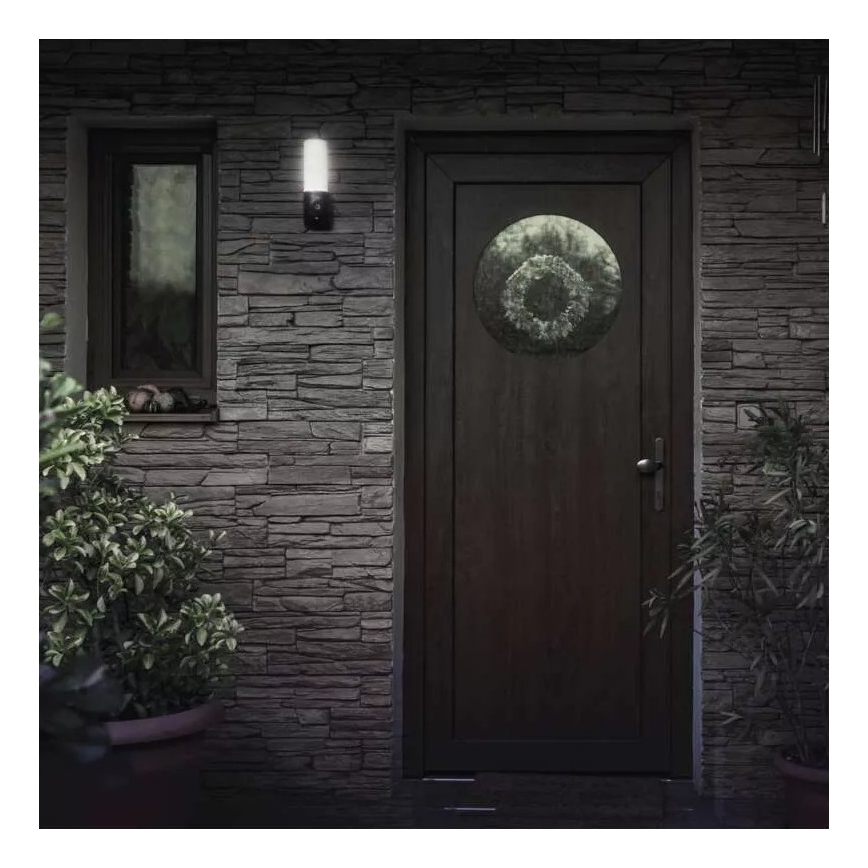 LED Išmani lauko kamera su šviestuvu GoSmart LED/12W/230V 3200K IP65 Wi-Fi Tuya juoda