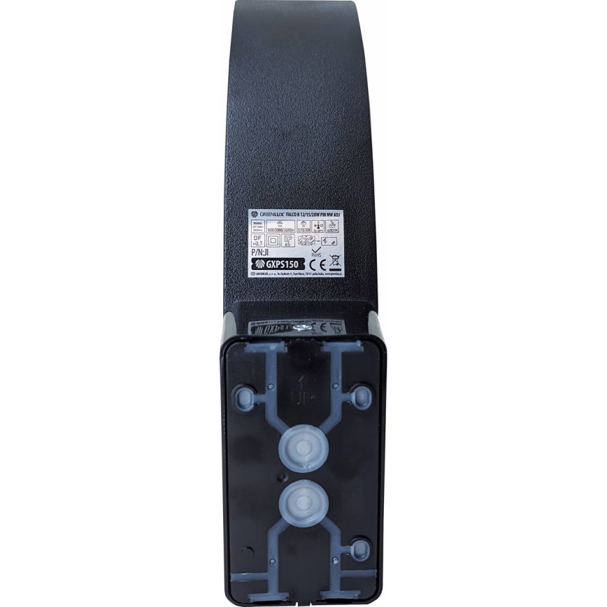 LED Dimmable išorinis sieninis šviestuvas su judesio ir sutemos jutikliu LED/12/15/20W/230V IP65 juodas