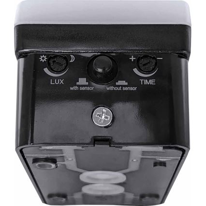 LED Dimmable išorinis sieninis šviestuvas su judesio ir sutemos jutikliu LED/12/15/20W/230V IP65 juodas