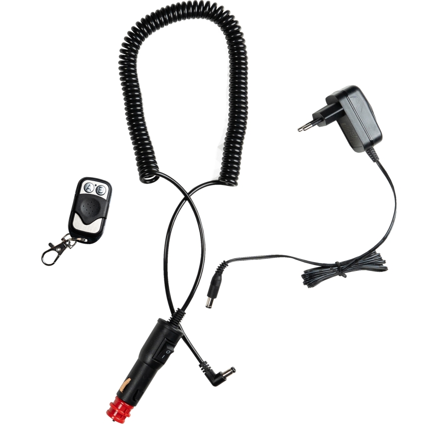 LED įspėjamasis žibintas LED/12-24V IP65 + nuotolinio valdymo pultas