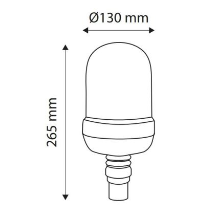 LED įspėjamasis žibintas LIGHT LED H1/12-24V