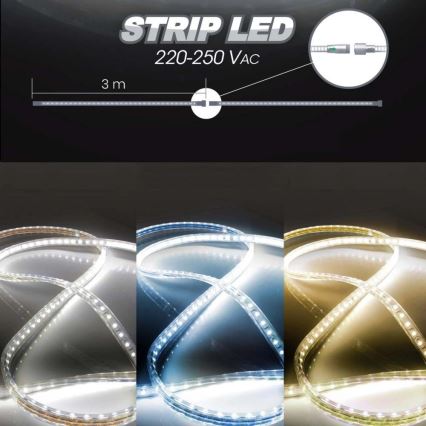 LED juosta EASY CONNECT LED/14,4W/230V 3m IP67 mėlyna