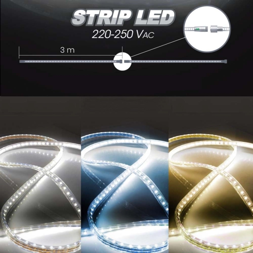 LED juosta EASY CONNECT LED/14,4W/230V 3m IP67 mėlyna