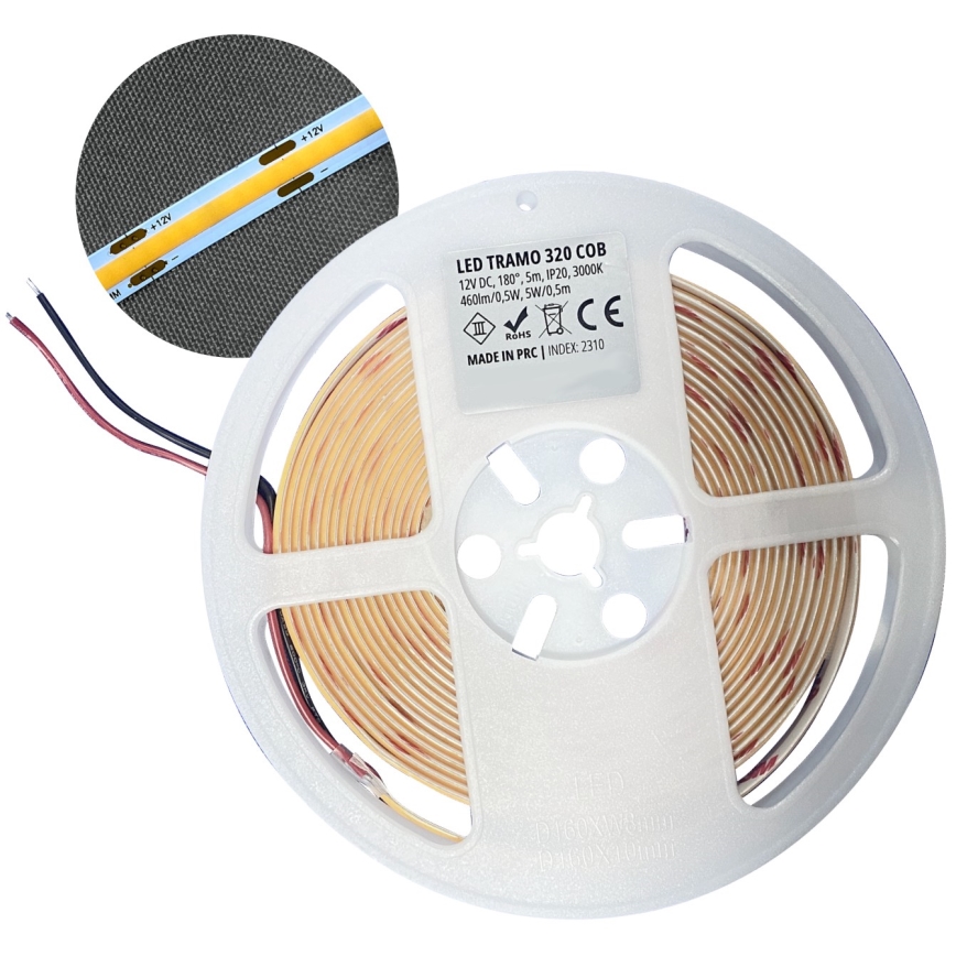 LED juosta LED/50W/12V 5 m 3000K IP65