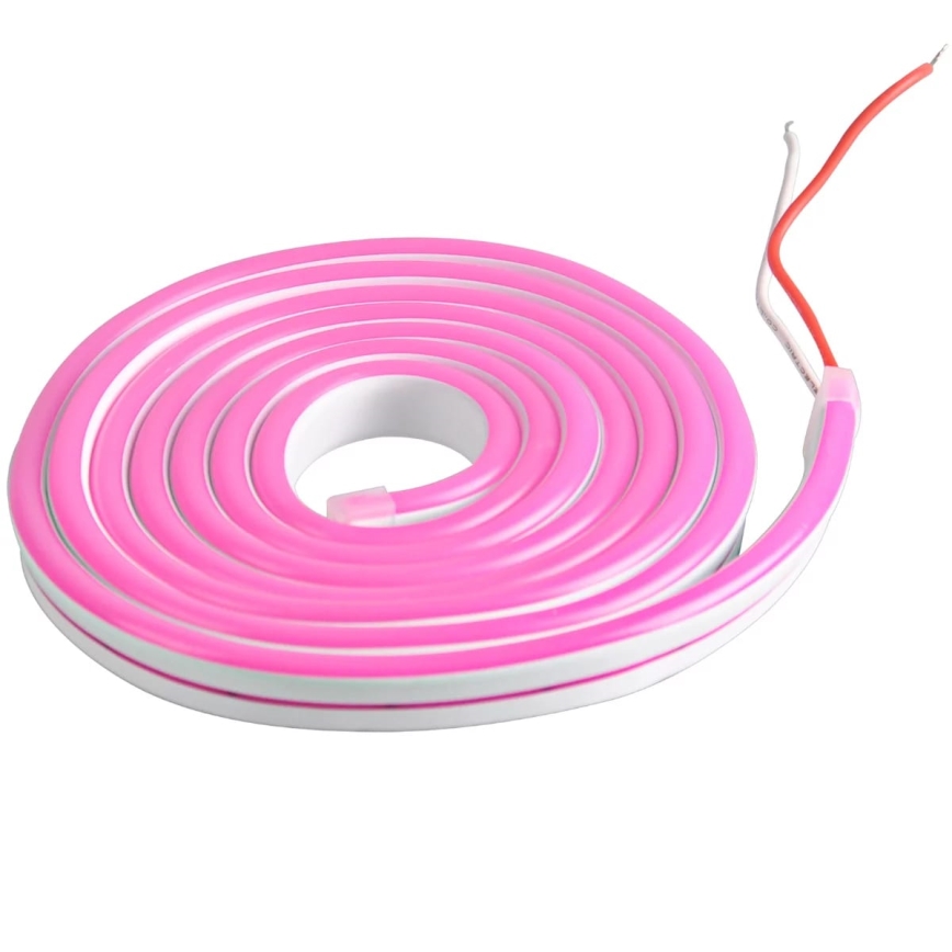 LED juosta NEON 2 m LED /17W/12V IP65 rožinė