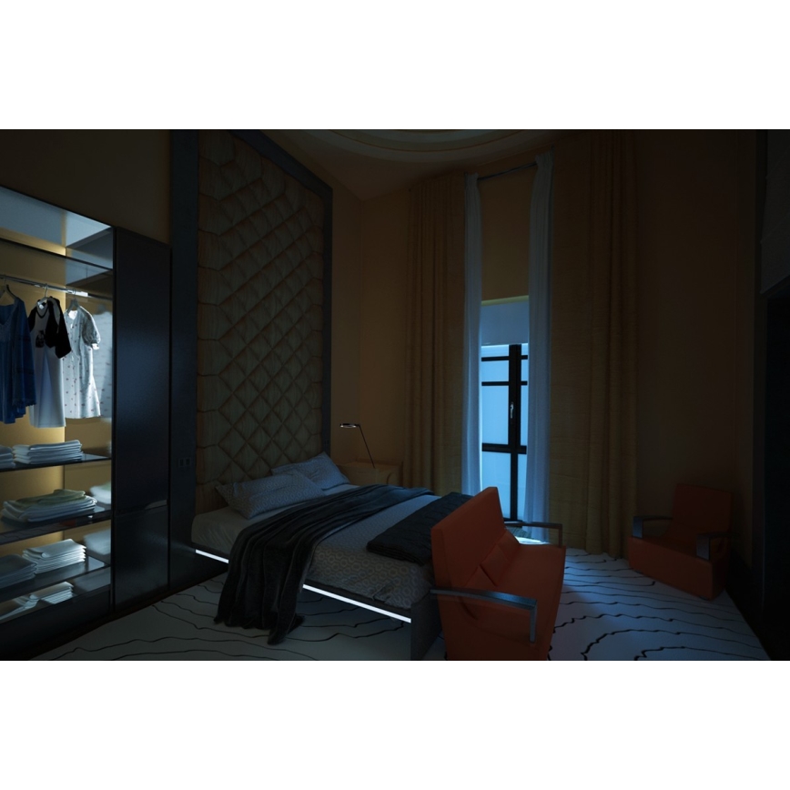 LED Juosta su jutikliu 1,5m LED/7W/230V