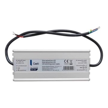 LED juostų perjungimo maitinimo šaltinis 100W/12V IP67