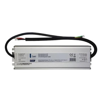 LED juostų perjungimo maitinimo šaltinis 200W/12V IP67