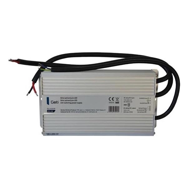 LED juostų perjungimo maitinimo šaltinis 250W/12V IP67