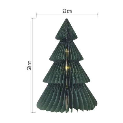 LED Kalėdinė dekoracija 10xLED/3xAA eglutė