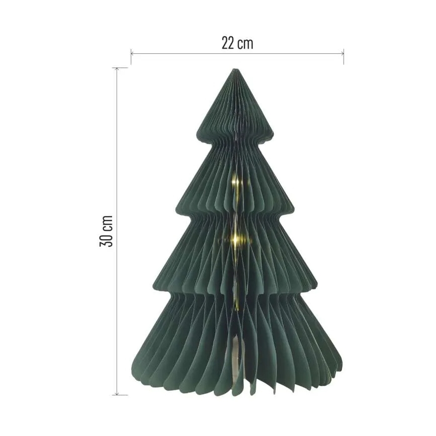 LED Kalėdinė dekoracija 10xLED/3xAA eglutė