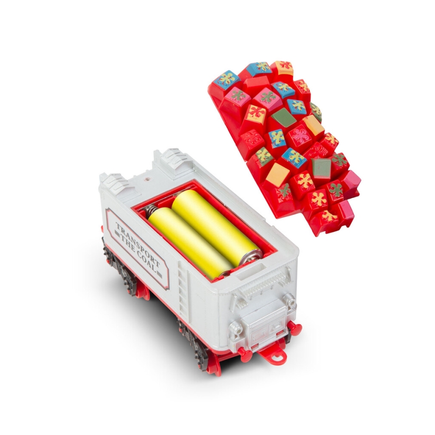 LED Kalėdinė dekoracija 10xLED/4xAA traukinys