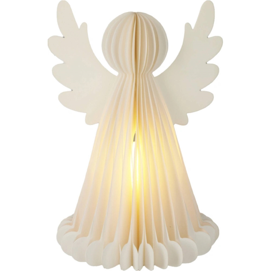 LED kalėdinė dekoracija 12xLED/3xAA 38 cm šiltai balta angelas