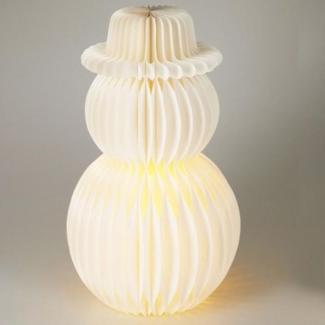 LED Kalėdinė dekoracija 12xLED/3xAA 39 cm šiltai balta sniego senis