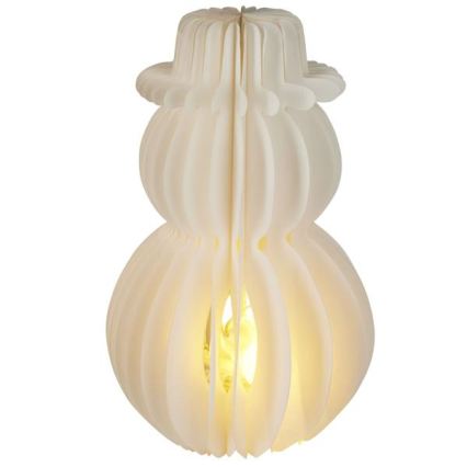 LED Kalėdinė dekoracija 12xLED/3xAA 39 cm šiltai balta sniego senis