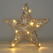 LED Kalėdinė dekoracija 14xLED/2xAA žvaigždė