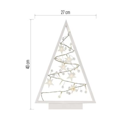 LED Kalėdinė dekoracija 15xLED/2xAA eglutė