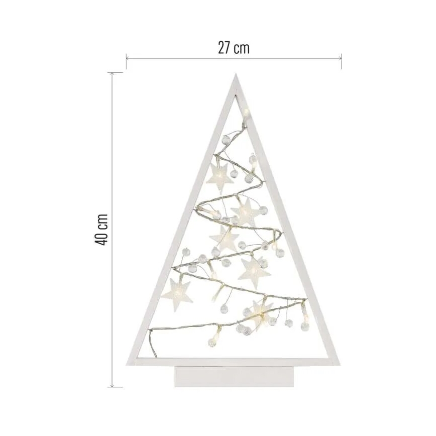 LED Kalėdinė dekoracija 15xLED/2xAA eglutė