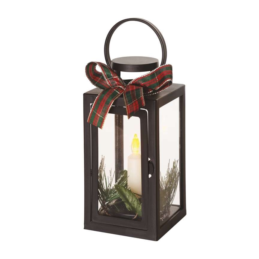 LED Kalėdinė dekoracija 1xLED/3xAAA juoda