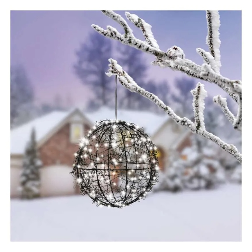 LED kalėdinė dekoracija 200xLED/230V skersmuo 20 cm