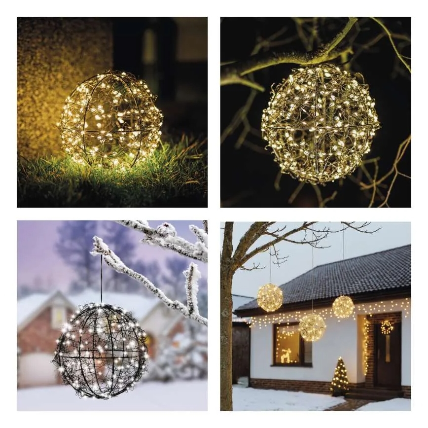 LED kalėdinė dekoracija 200xLED/230V skersmuo 20 cm