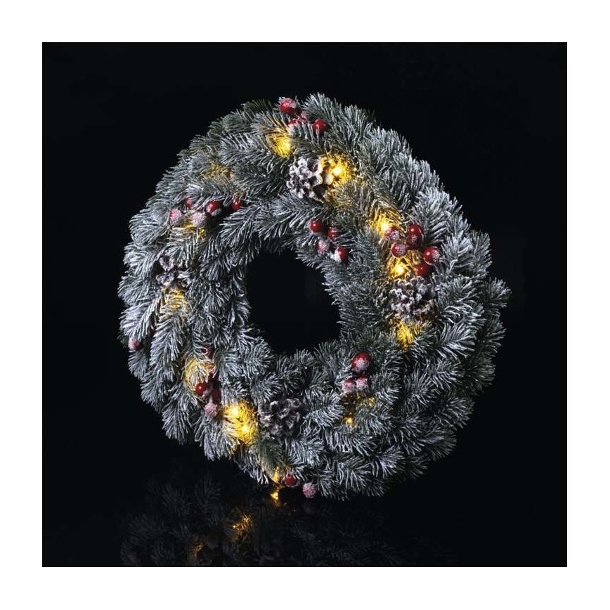 LED Kalėdinė dekoracija 20xLED/2xAA d. 38 cm