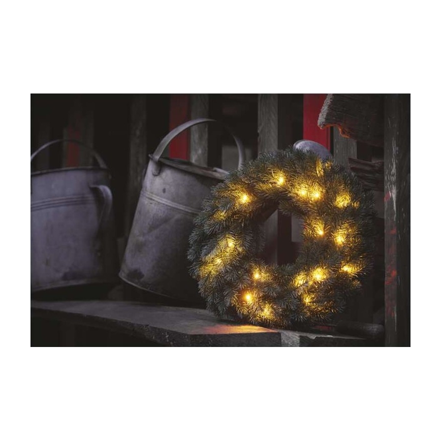 LED Kalėdinė dekoracija 20xLED/2xAA d. 40 cm