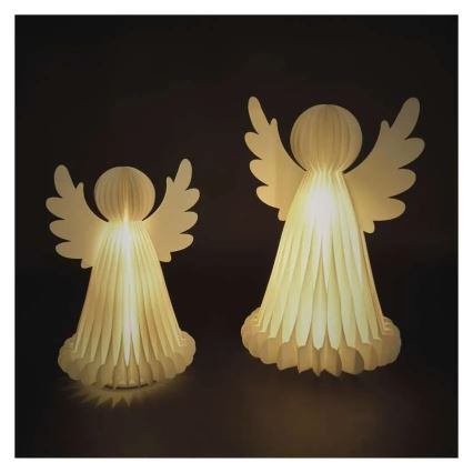 LED Kalėdinė dekoracija 20xLED/6xAA angelai