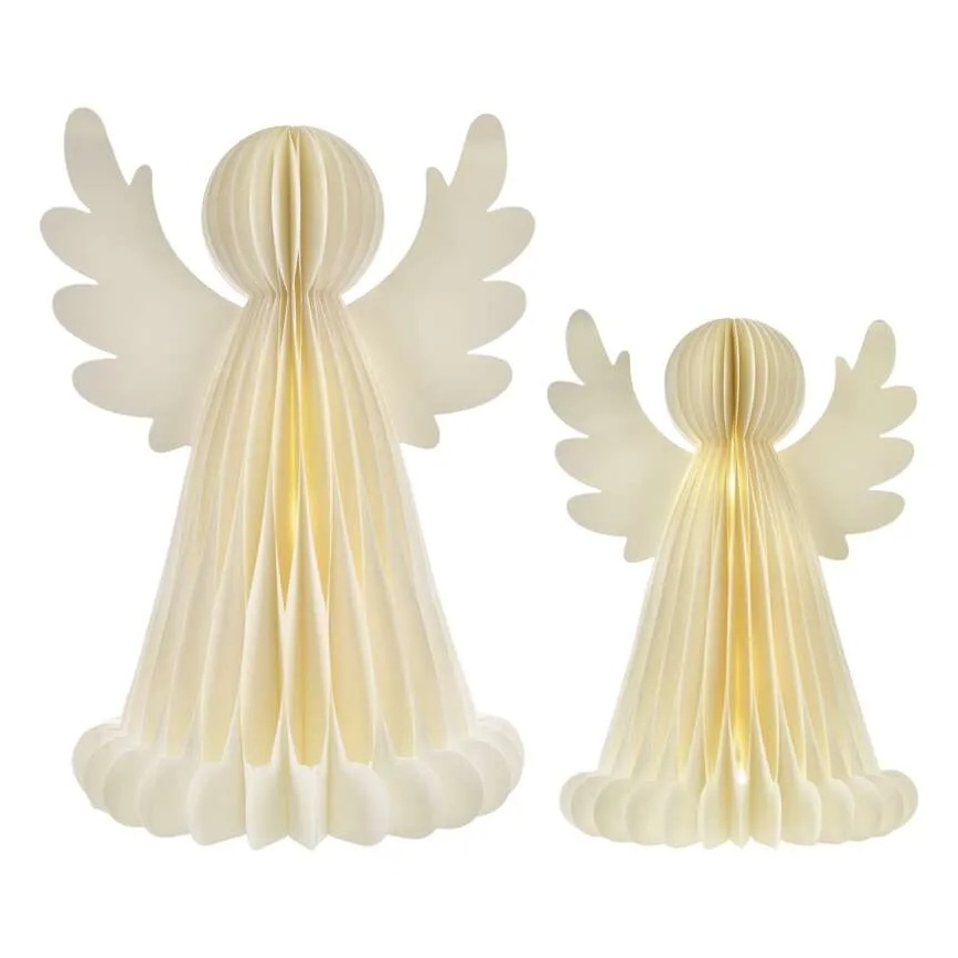LED Kalėdinė dekoracija 20xLED/6xAA angelai