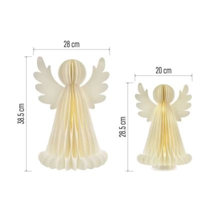 LED Kalėdinė dekoracija 20xLED/6xAA angelai