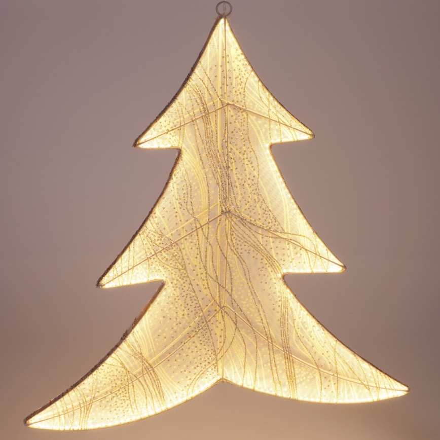 LED Kalėdinė dekoracija 260xLED/6W/230V 56 cm šilta balta eglutė/auksinė