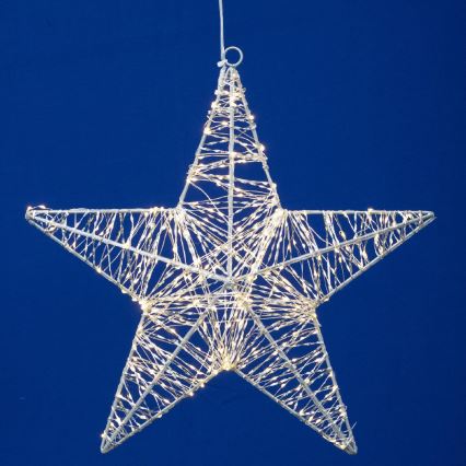 LED kalėdinė dekoracija 320xLED/230V 45 cm šiltai balta žvaigždė