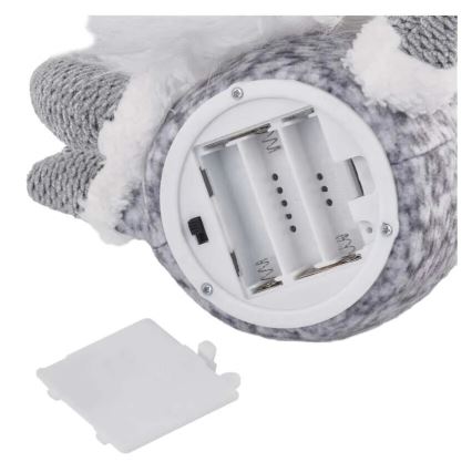 LED kalėdinė dekoracija 4xLED/3xAA elfas