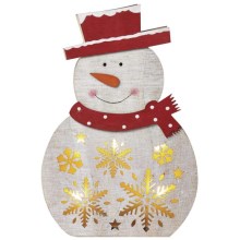 LED Kalėdinė dekoracija 5xLED/2xAA sniego senis