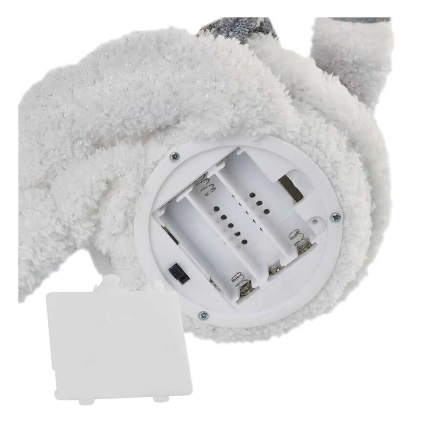 LED kalėdinė dekoracija 6xLED/3xAA Sniego senis