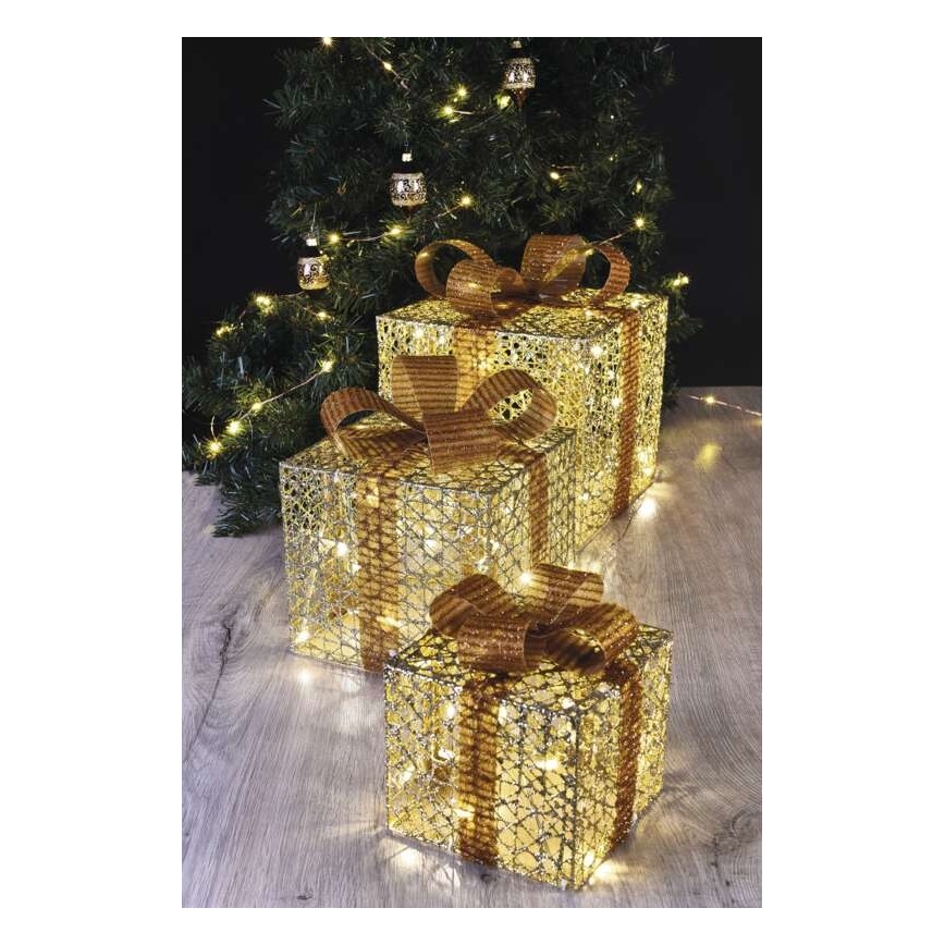 LED Kalėdinė dekoracija 72xLED/1,35W/230V aukso spalva