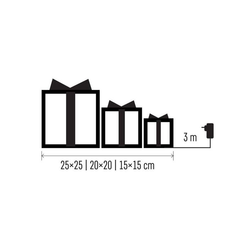 LED Kalėdinė dekoracija 72xLED/1,35W/230V sidabras