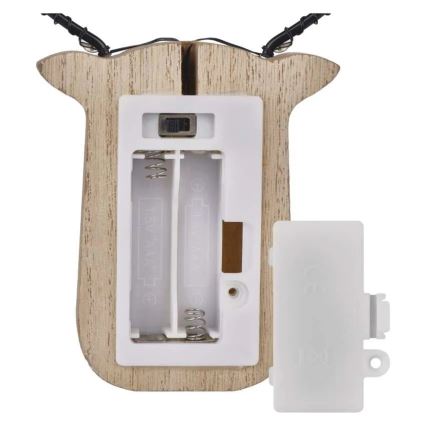 LED kalėdinė dekoracija 8xLED/2xAAA šiaurės elnias